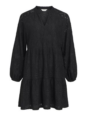 OBJFEODORA GIA L/S DRESS NOOS Black