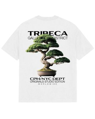JORASTORIA GARDEN TEE SS CREW NECK Bright White/TREE