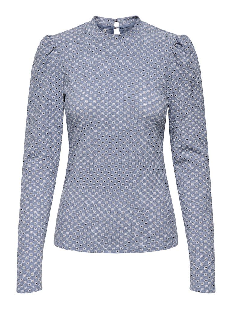 ONLGENNY L/S O-NECK STRUCTURE TOP JRS Pure Cashmere/Cloud