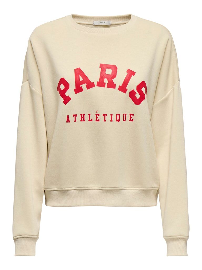 ONLSWEAT LIFE L/S CREW O.SIZE STATE NOOS Birch/PARIS ATHLETIQ