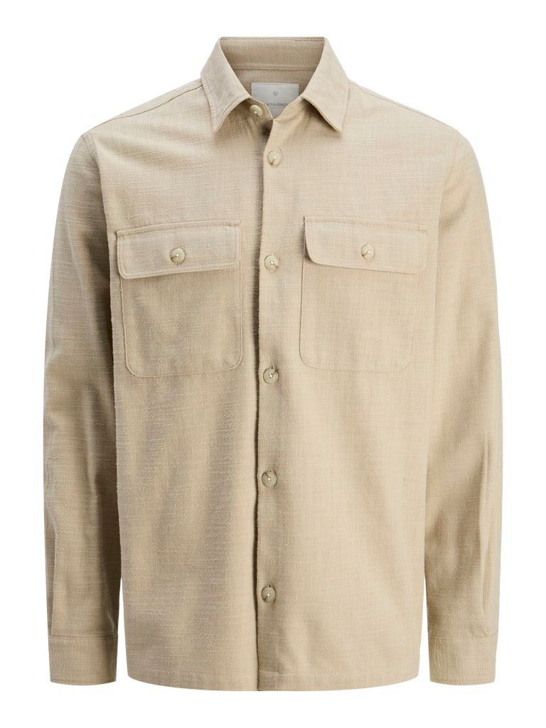 JPRCCRAYMOND SPRING SOLID OVERSHIRT SN White Pepper/COMFORT