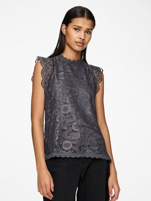 PCOLLINE SL LACE TOP WVN NOOS Magnet
