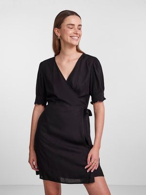 PCTALA 2/4 WRAP DRESS NOOS BC Black