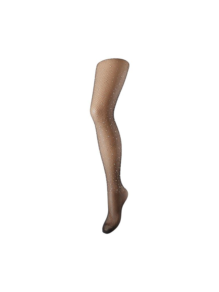 PCCLAIRE FISHNET GLITTER TIGHTS NOOS Black