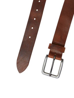 JACVICTOR LEATHER BELT NOOS  Mocha Bisque