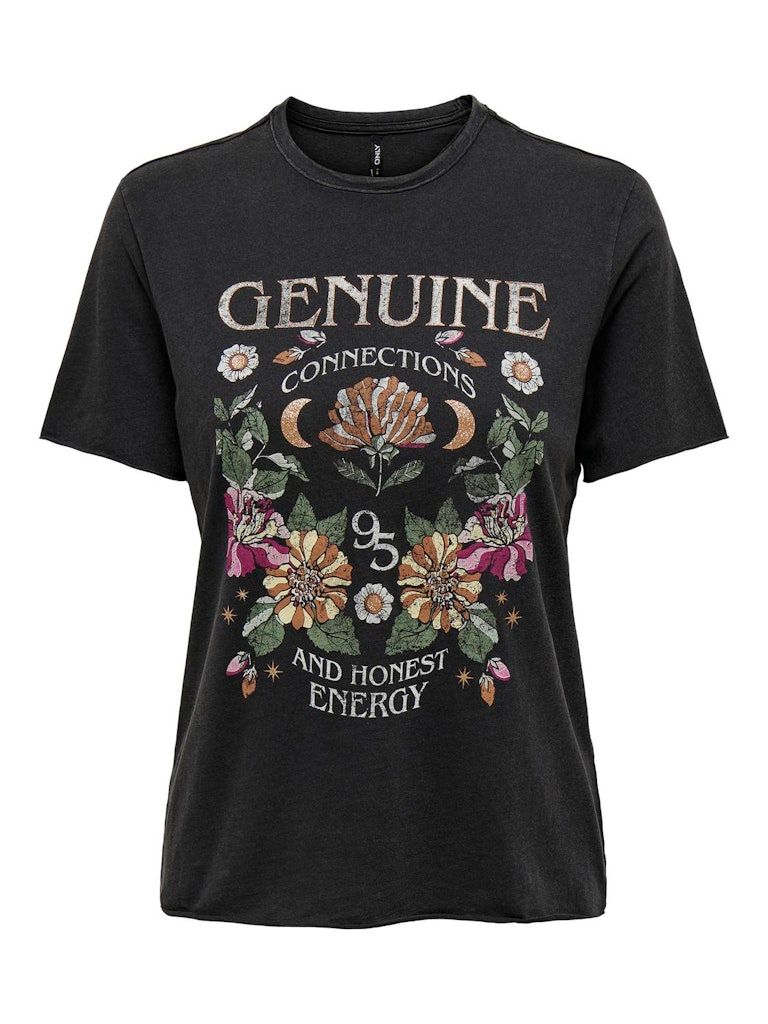 ONLLUCY LIFE REG S/S TOP JRS NOOS Black/Genuine
