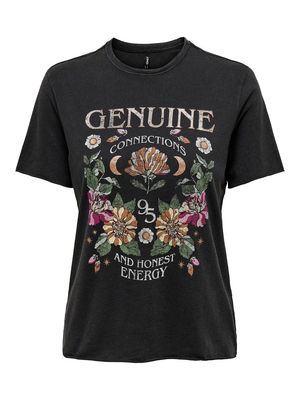 ONLLUCY LIFE REG S/S TOP JRS NOOS Black/Genuine
