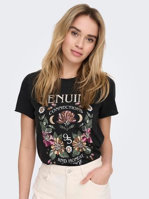 ONLLUCY LIFE REG S/S TOP JRS NOOS Black/Genuine