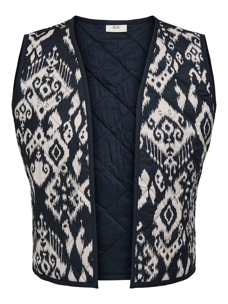 JDYTIGER WAISTCOAT WVN Phantom/IKAT CREAM