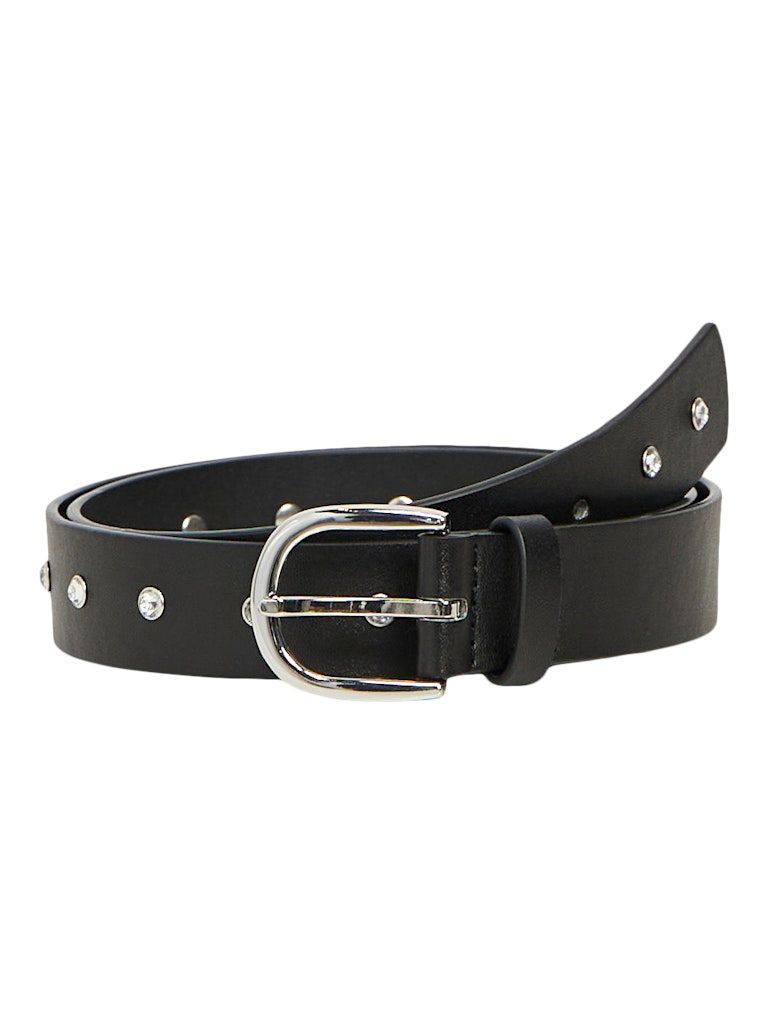 OBJNADITTA PU BELT 135 Black-Silver