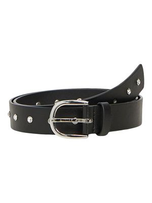 OBJNADITTA PU BELT 135 Black-Silver
