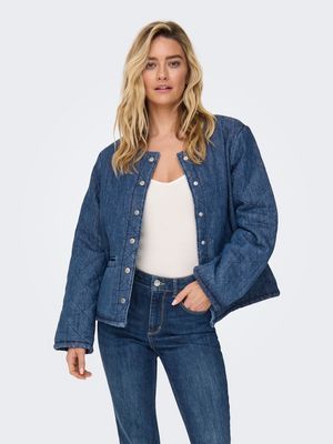 ONLROSA L/S QUILT DNM JACKET AKM Medium Blue Denim