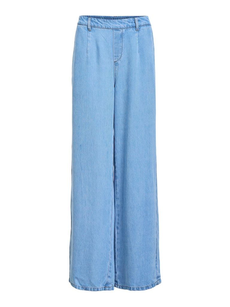 OBJFRAME LISA WIDE MW PANTS NOOS Light Blue Denim