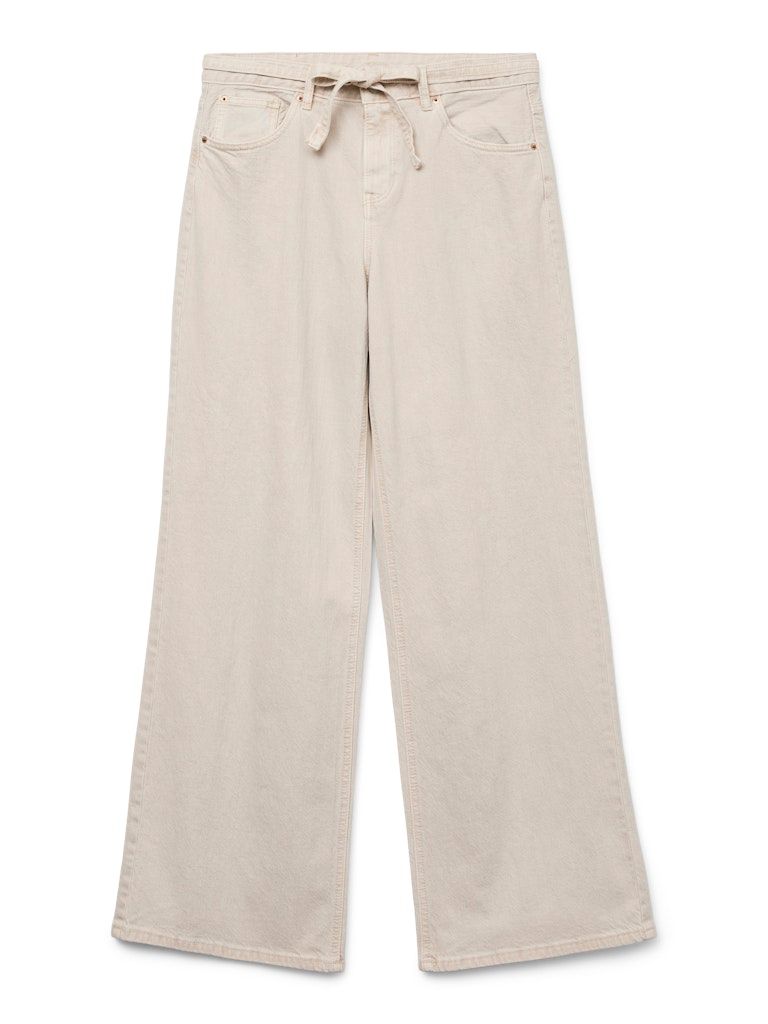 VMKARLIE MR WIDE ECRU BELT DNM JEANS Ecru