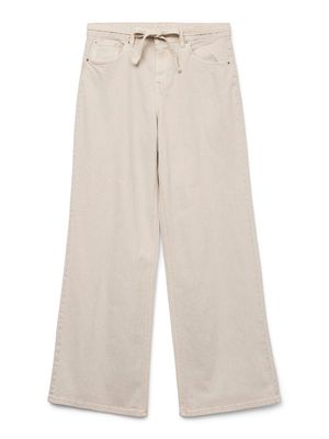VMKARLIE MR WIDE ECRU BELT DNM JEANS Ecru