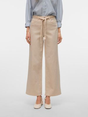 VMKARLIE MR WIDE ECRU BELT DNM JEANS Ecru