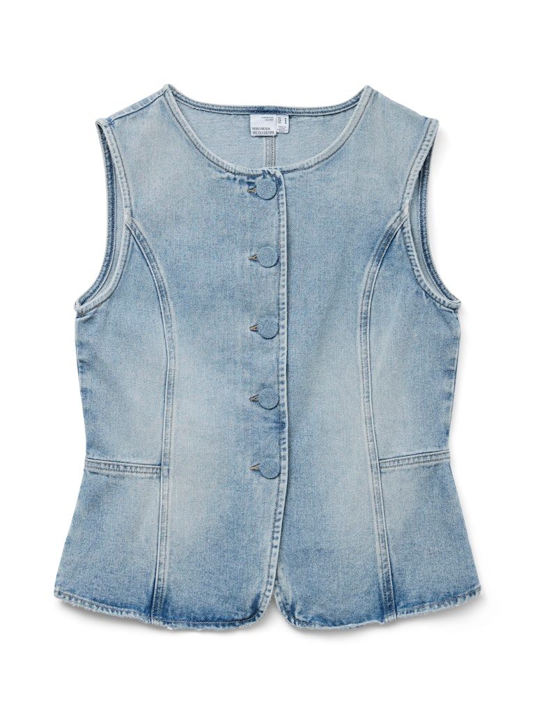 VMSIOLA SL WAISTCOAT Light Blue Denim