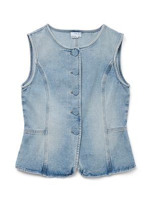 VMSIOLA SL WAISTCOAT Light Blue Denim
