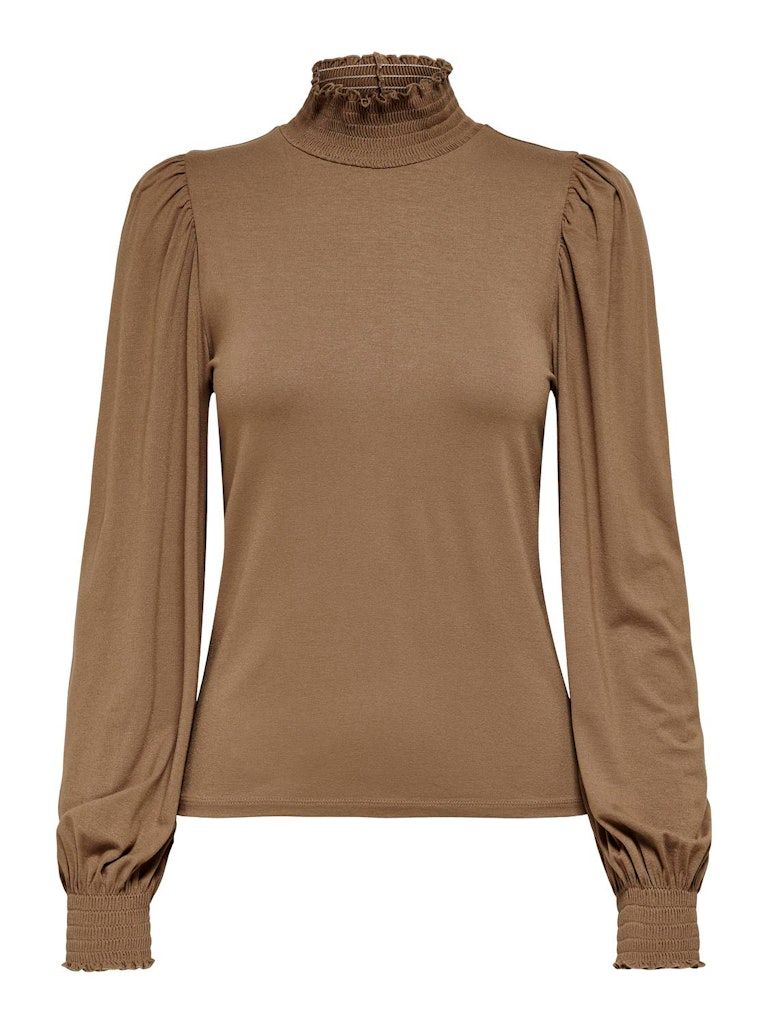 ONLELVA L/S SMOCK TOP NOOS NN Toasted Coconut