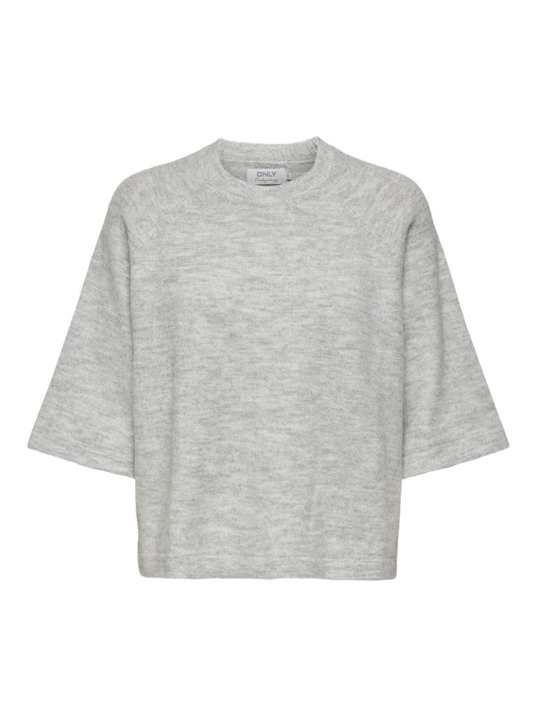 ONLSIMONI 3/4 PULLOVER KNT NOOS Light Grey Melange