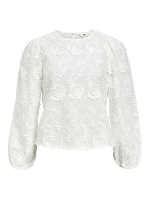 OBJMYA RE L/S TOP NOOS Cloud Dancer