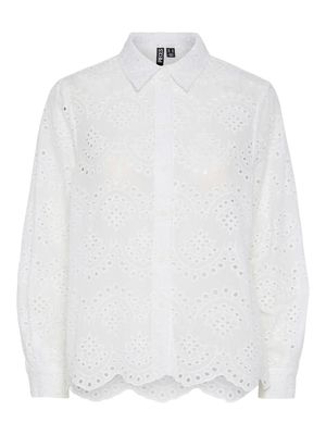 PCVILDE LS SHIRT WVN NOOS Bright White