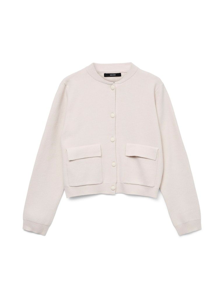 VMAPPLE LS O-NECK BOMBER CARDIGAN GA Birch