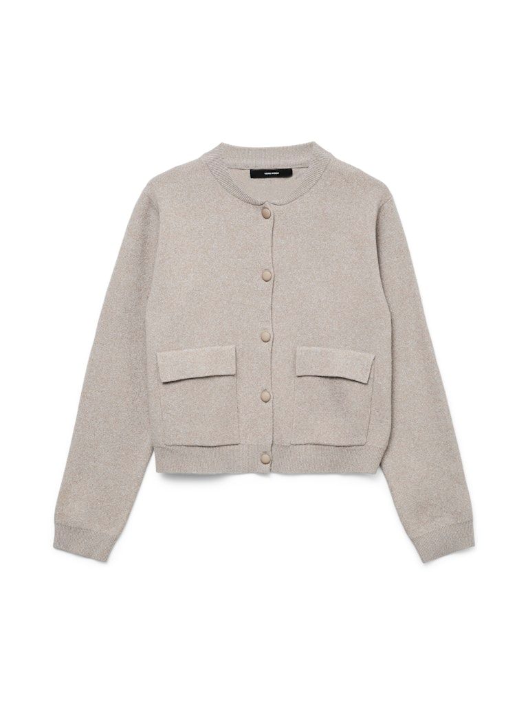 VMAPPLE LS O-NECK BOMBER CARDIGAN GA Moon Rock