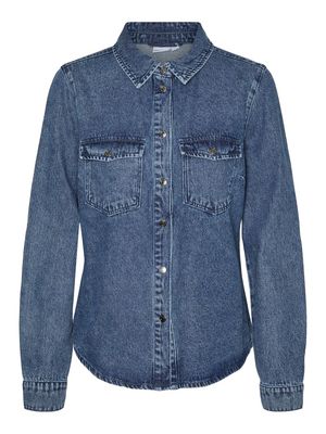 VMJENNIE LS DENIM SHIRT MIX GA NOOS Medium Blue Denim