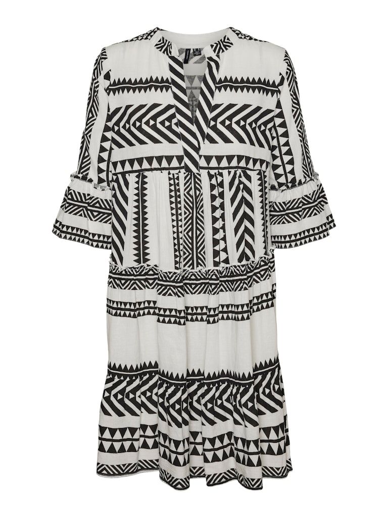 VMDICTHE 3/4 TUNIC WVN GA Snow White/Ibiza bla