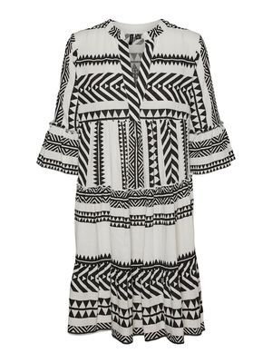 VMDICTHE 3/4 TUNIC WVN GA Snow White/Ibiza bla