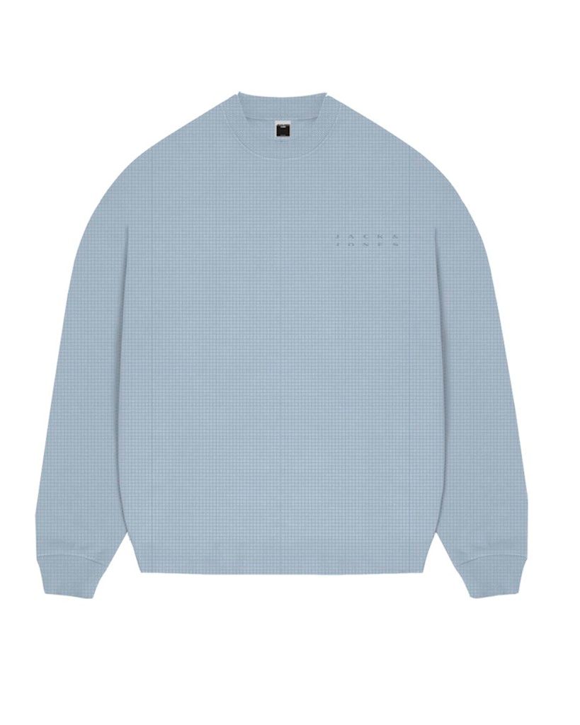 JCOPACER STRUCTURE CREW NECK SMU Subdued Blue