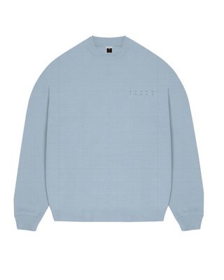 JCOPACER STRUCTURE CREW NECK SMU Subdued Blue
