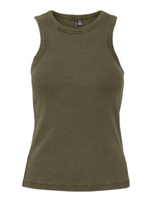 VMJANE SL WASHED RIB TOP JRS NOOS Dark Olive