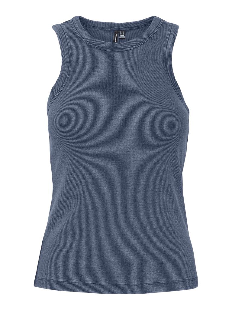 VMJANE SL WASHED RIB TOP JRS NOOS Vintage Indigo