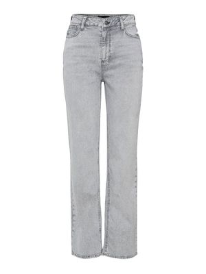PCKELLY HW STRAIGHT JEANS LG NOOS BC Light Grey Denim