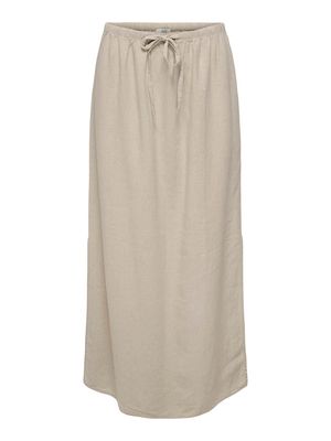 JDYSAY MW MAXI SLIT SKIRT WVN DIA Oatmeal/MELANGE