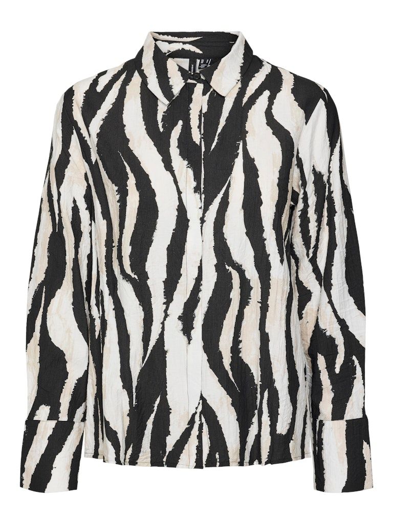 VMSARA LEA LS SHIRT WVN GA Black-Lea