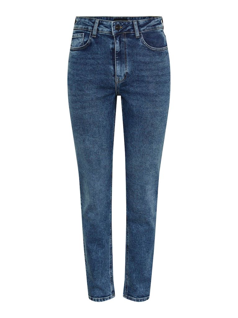 PCBELLA HW TAP ANK JEANS MB406 NOOS Medium Blue Denim