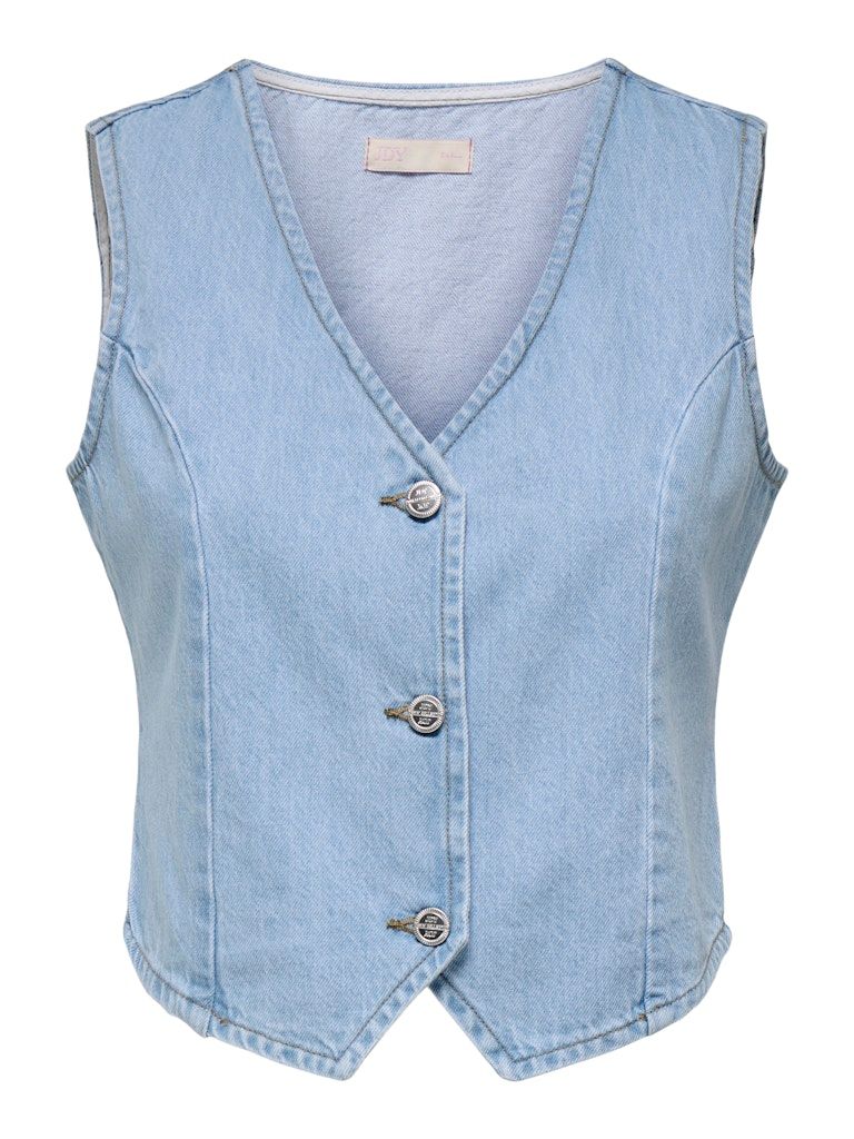 JDYWILMA S/L WAISTCOAT DNM LBD Light Blue Denim