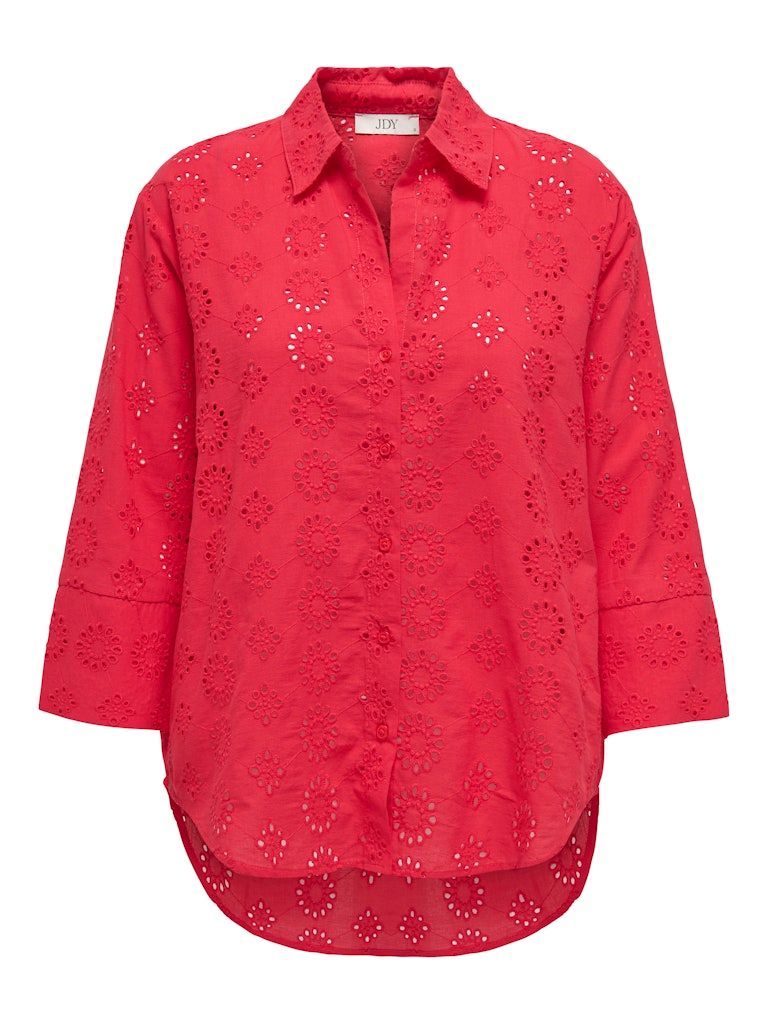 JDYTALLIE 3/4 LONG SHIRT WVN NOOS Ski Patrol-BRODERIE ANGLAISE