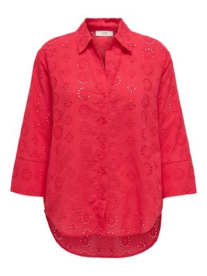 JDYTALLIE 3/4 LONG SHIRT WVN NOOS Ski Patrol-BRODERIE ANGLAISE
