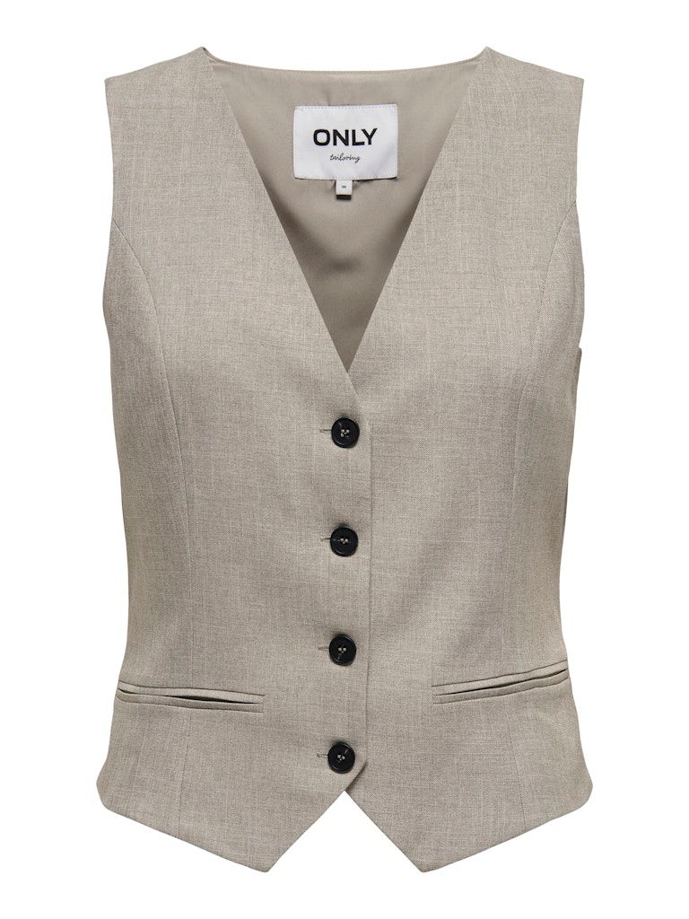ONLLINDA S/L MEL FIT WAISTCOAT TLR NOOS Fungi/MELANGE