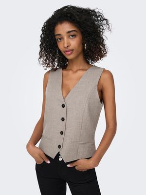 ONLLINDA S/L MEL FIT WAISTCOAT TLR NOOS Fungi/MELANGE