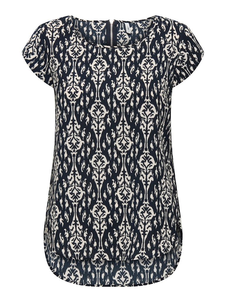 ONLVIC S/S AOP TOP NOOS WVN Total Eclipse/Felina