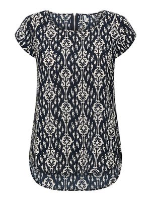 ONLVIC S/S AOP TOP NOOS WVN Total Eclipse/Felina