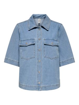 ONLBELLE S/S SHIRT DNM GUA NOOS Light Blue Denim