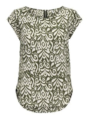 ONLVIC S/S AOP TOP NOOS WVN Tarmac/Kaja graphic