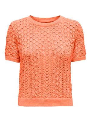 ONLSAGA LIFE SS O-NECK CC KNT Melon