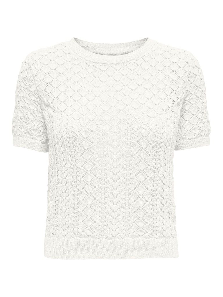 ONLSAGA LIFE SS O-NECK CC KNT Cloud Dancer
